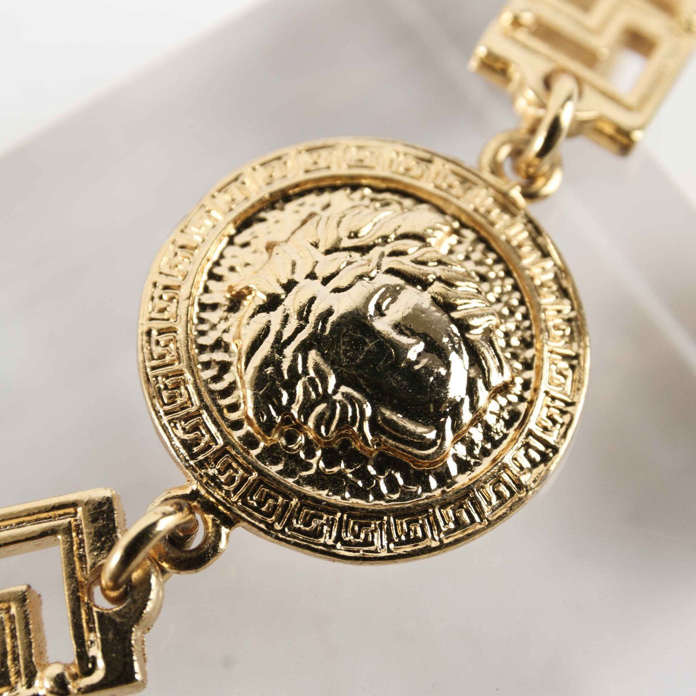 Versace Vintage Gianni Versace Medusa Head Coin Bracelet Size ONE SIZE - 6 Thumbnail