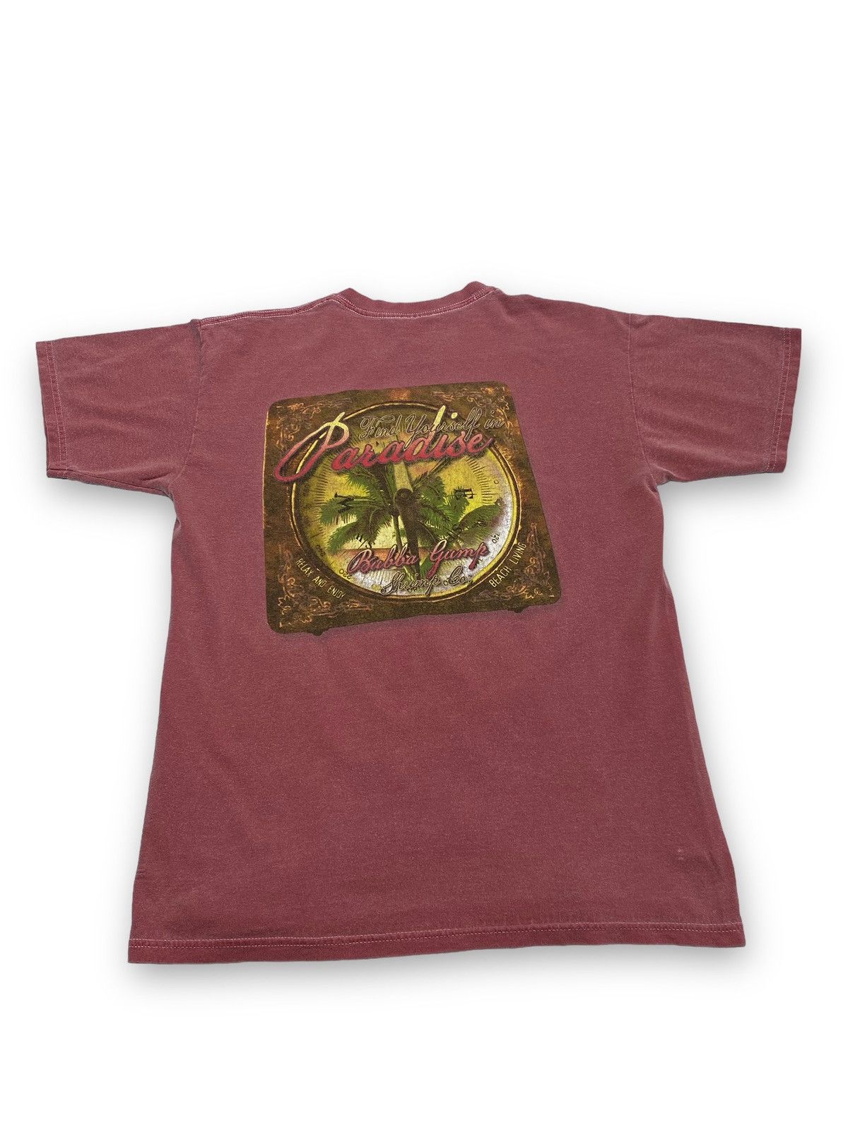Vintage Vintage 2008 BUBBA GUMP Pink Big Logo Tee Shirt Size US M / EU 48-50 / 2 - 1 Thumbnail
