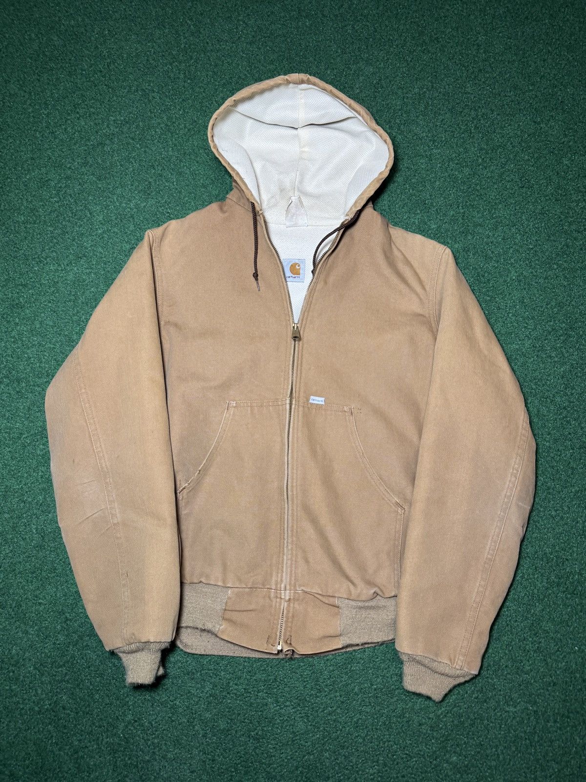 Carhartt Vintage 90s Carhartt Full Zip Canvas Quick Duck Large Jacket Size US L / EU 52-54 / 3 - 1 Thumbnail