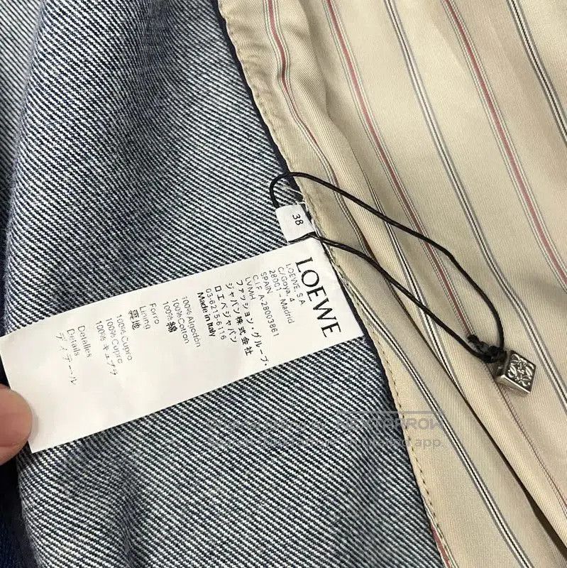 Loewe Loewe Blue Cotton Women's Jacket . Size L / US 10 / IT 46 - 4 Thumbnail