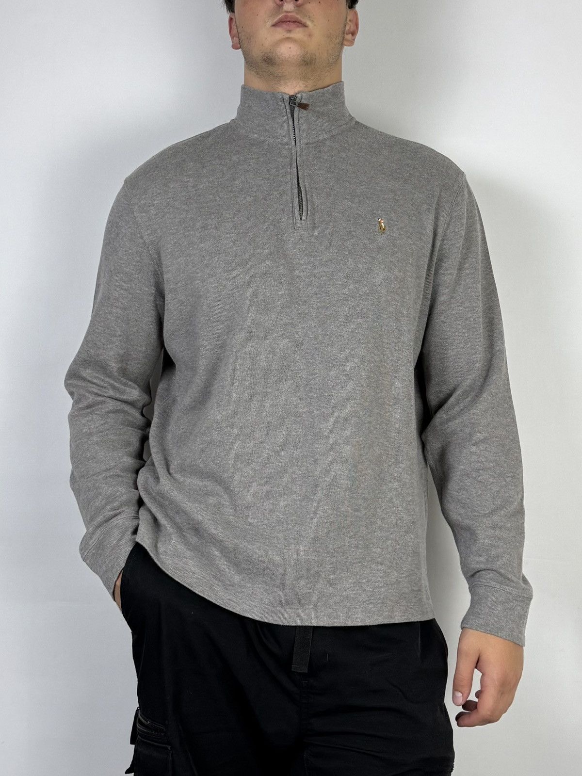 Polo Ralph Lauren Vintage Polo Ralph Lauren 1/3 zip box fit y2k sweater Size US L / EU 52-54 / 3 - 1 Thumbnail