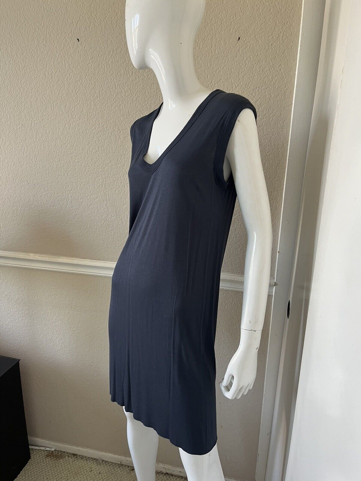 Rick Owens RICK OWENS Navy Blue VICIOUS S/S 14 T-Shirt Dress Size S / US 4 / IT 40 - 4 Thumbnail
