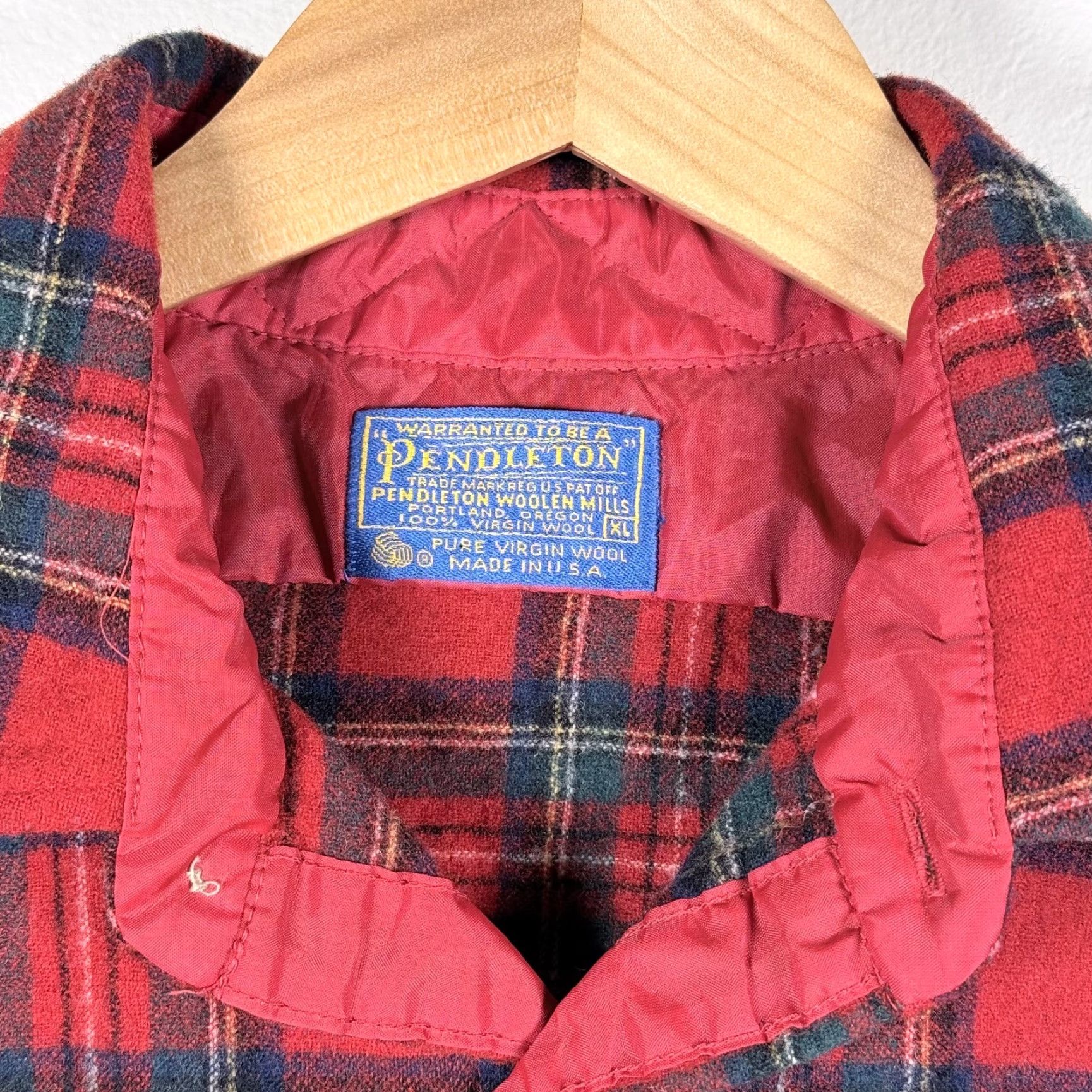 Pendleton VTG Pendleton Button-Up Shirt Red Plaid XL Mens Size US XL / EU 56 / 4 - 6 Thumbnail