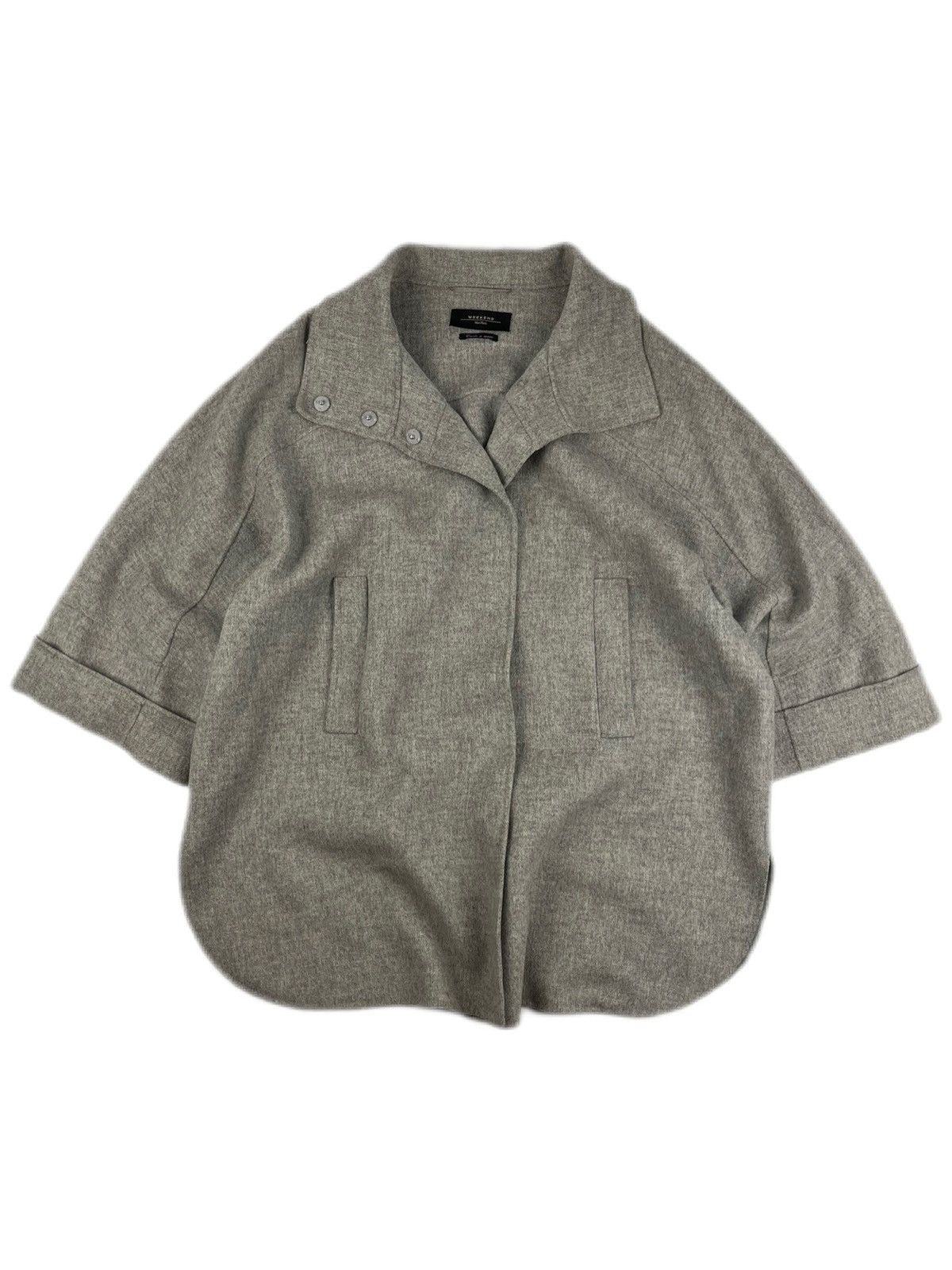 Max Mara × Weekend Max Mara Weekend Max Mara Wool Trench Coat Jacket Snap Close Size XL / US 12-14 / IT 48-50 - 1 Thumbnail