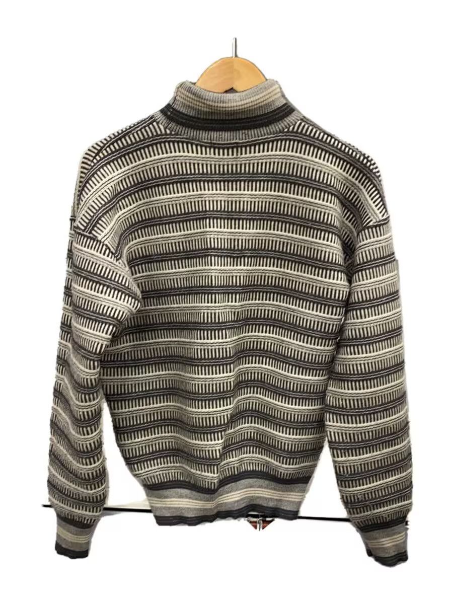 Y's for Men × Yohji Yamamoto Striped High Neck Wool Knit Sweater Size US M / EU 48-50 / 2 - 2 Thumbnail