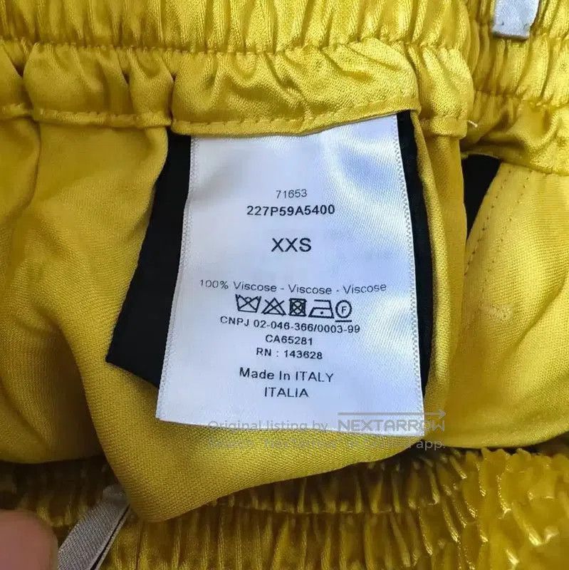Dior Dior Yellow Polyester Women's Shorts . Size 22" - 3 Thumbnail
