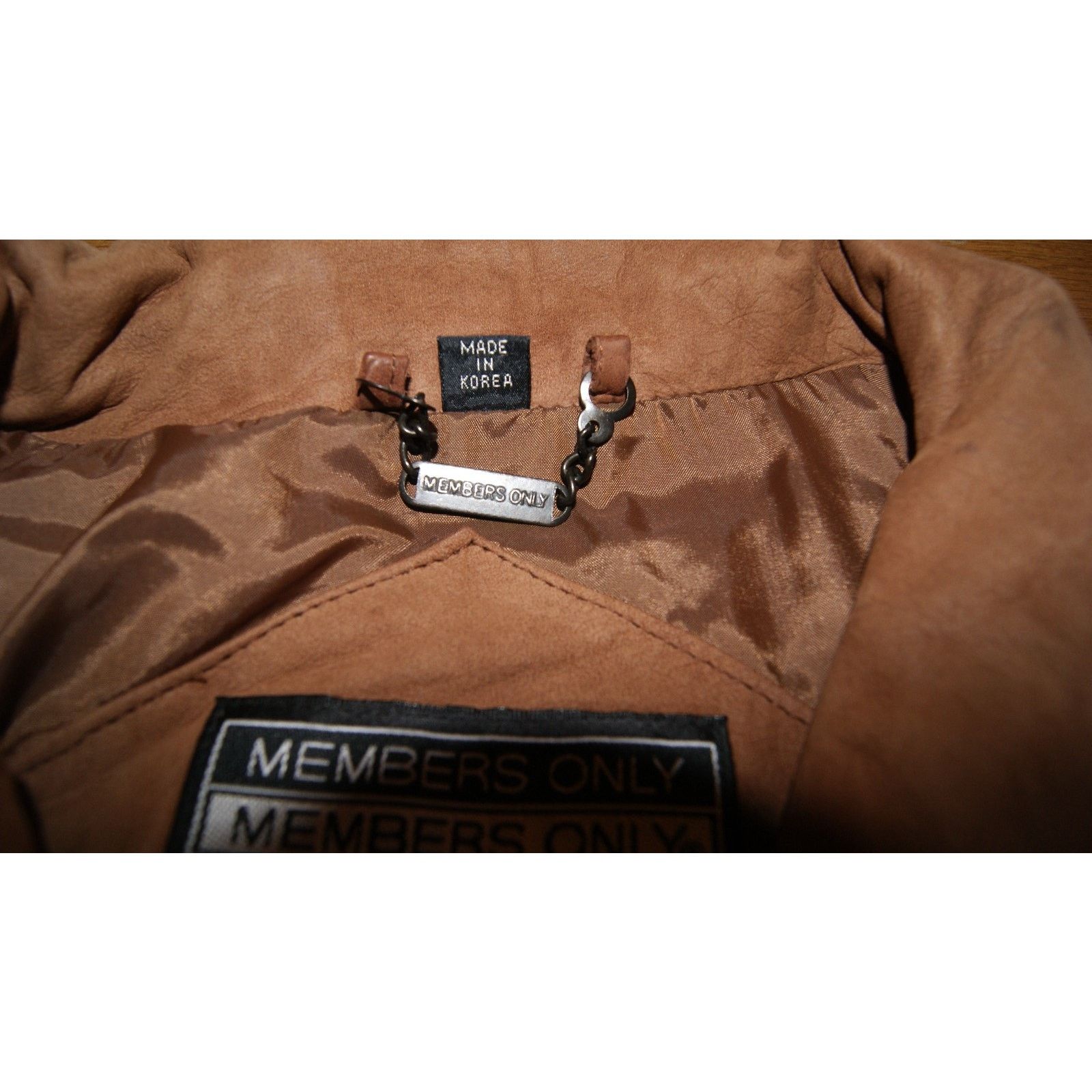 Members Only Members Only Mens L Bomber Jacket Leather Suede FullZip 80 Size US L / EU 52-54 / 3 - 4 Thumbnail