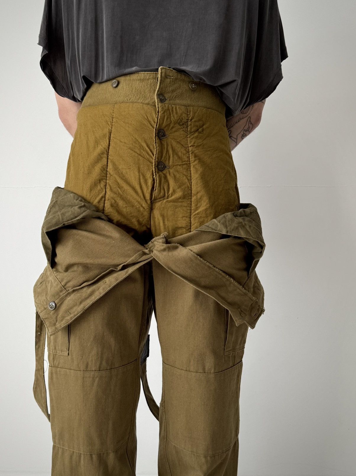 Vintage Vintage 1980s Soviet Union Army 'Afghan' Lined Pants Size US 31 - 2 Thumbnail