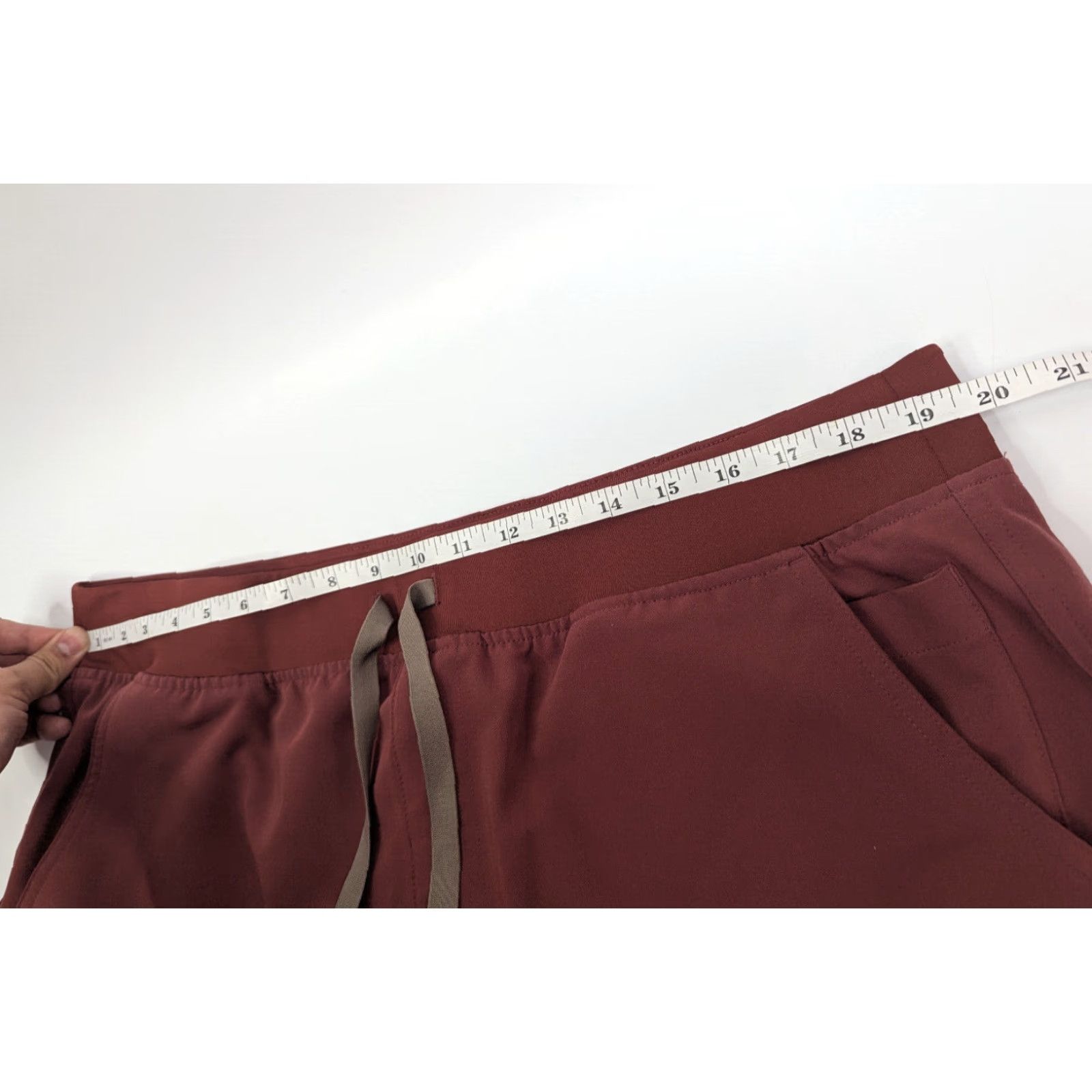 Vintage FIGS Yola Yoga Scrub Pants Womens XXL Tall Red Medical Polyester - 2XLT Size 40" / US 18 - 7 Thumbnail