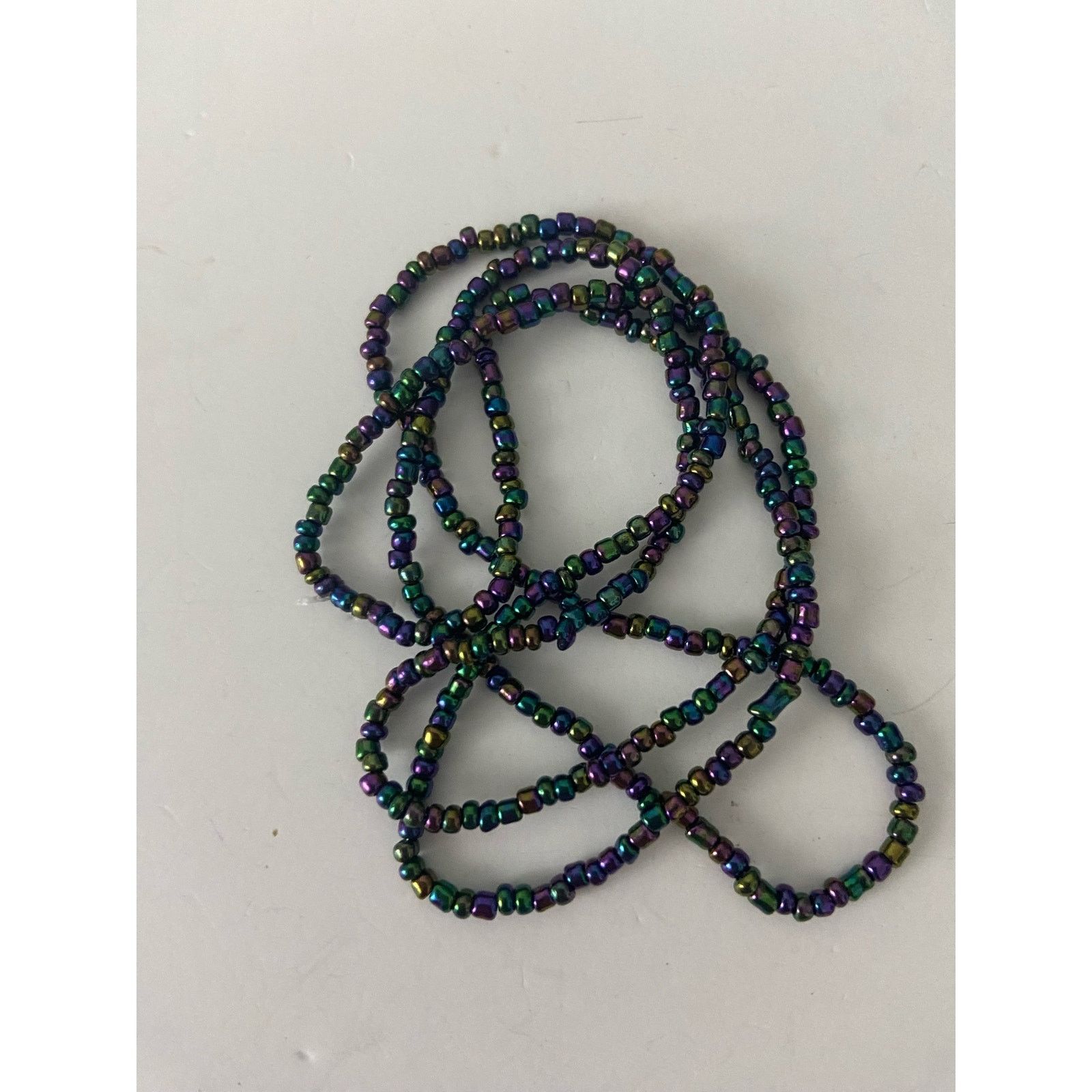 Handmade Handmade iridescent black seed bead necklace Size ONE SIZE - 5 Thumbnail