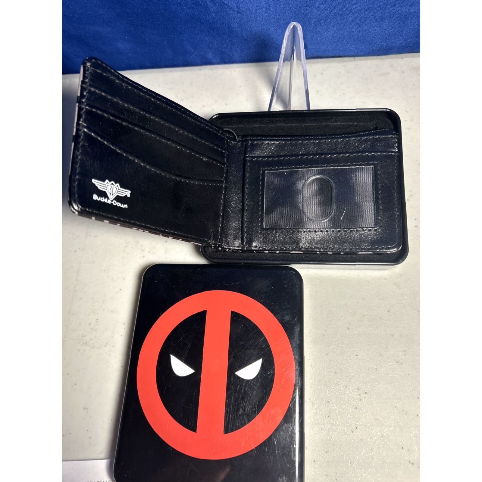 Vintage Buckle-Down Deadpool Wallet Bi-fold Men's Tin Box Marvel Size ONE SIZE - 2 Thumbnail