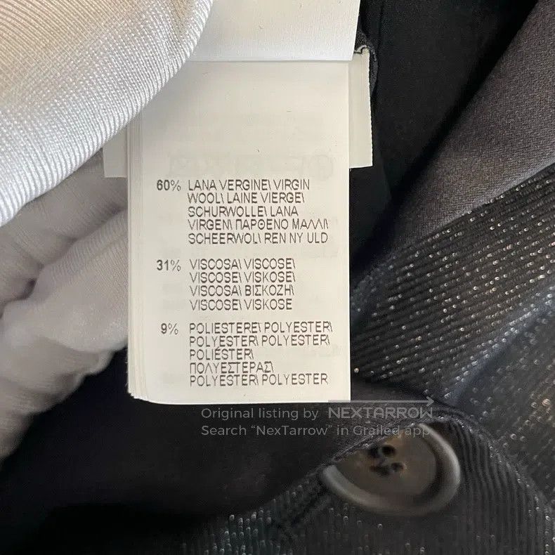 Brunello Cucinelli Brunello Cucinelli Black Beaded New Wool Short Suit Jacket Size XS / US 0-2 / IT 36-38 - 5 Thumbnail