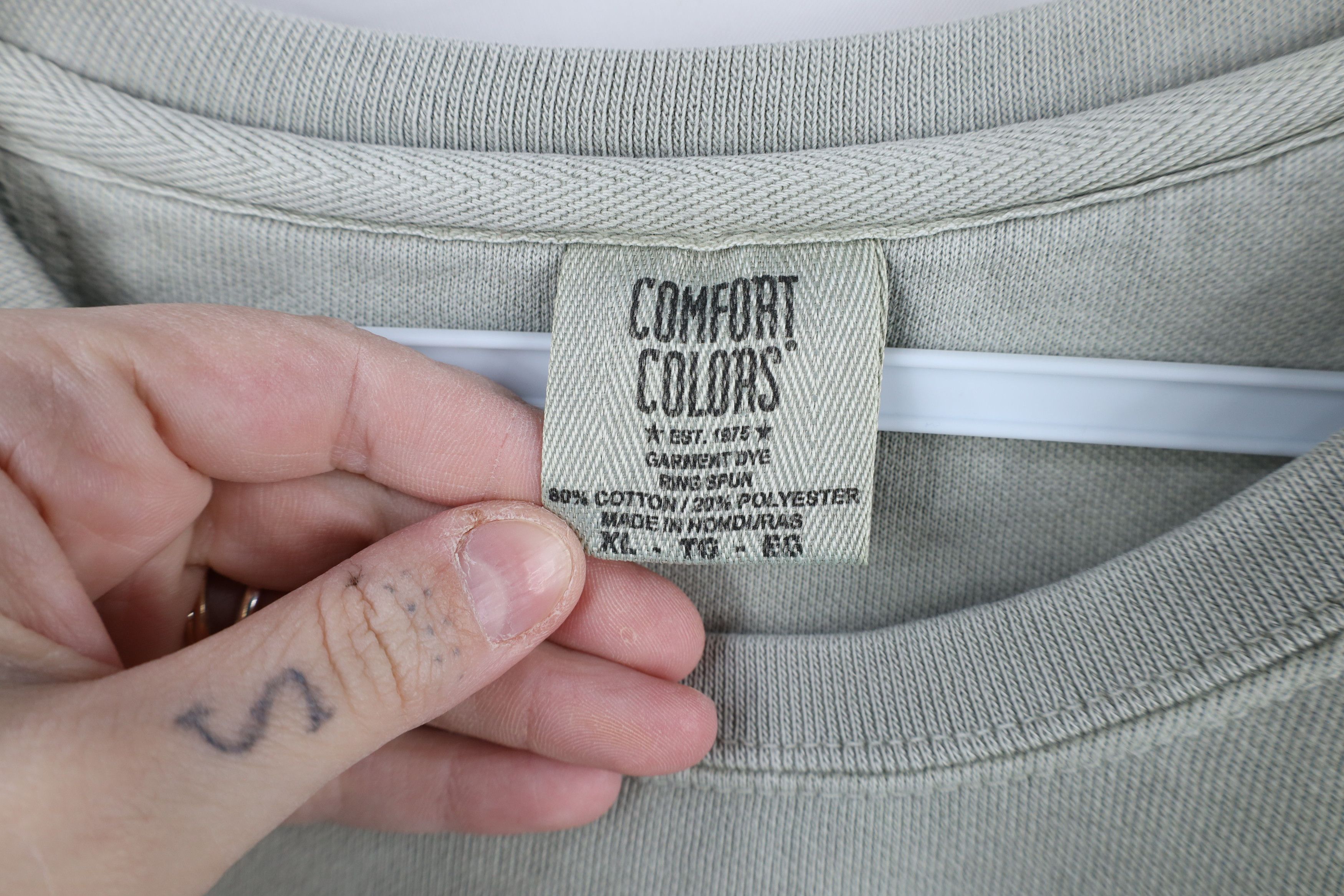Vintage Vintage 90s The Conch Grill and Raw Bar Sweatshirt Green Size US XL / EU 56 / 4 - 7 Thumbnail