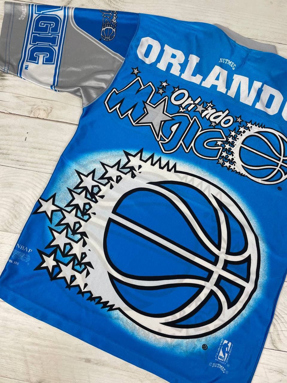 Nutmeg Vintage Nutmeg Mills Orlando Magic All Overprint Shirt 90s Size US M / EU 48-50 / 2 - 16 Thumbnail