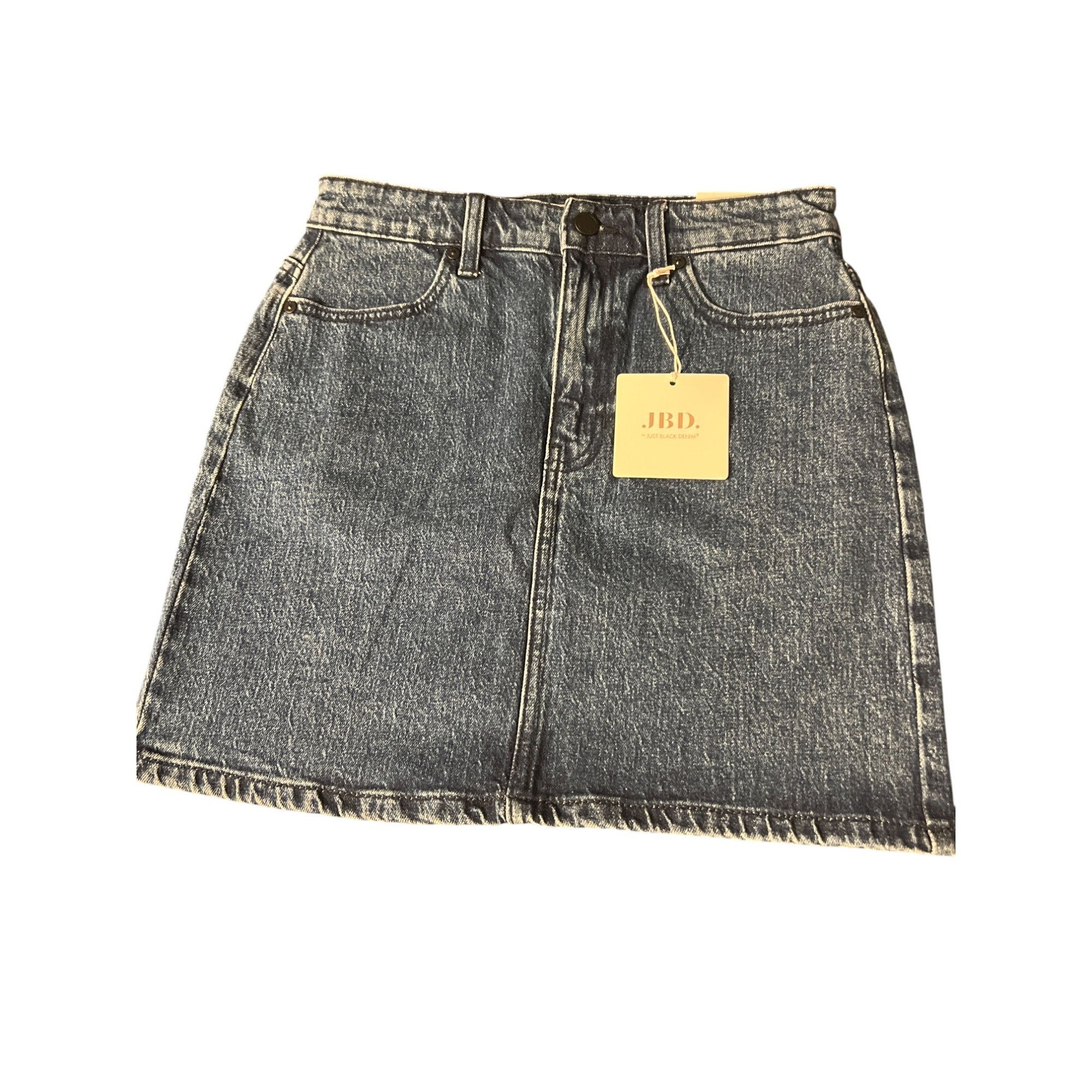 Other JBD Just Black Denim Retro Mini Denim Skirt Blue Jean Zipper Size 28" / US 6 / IT 42 - 1 Thumbnail