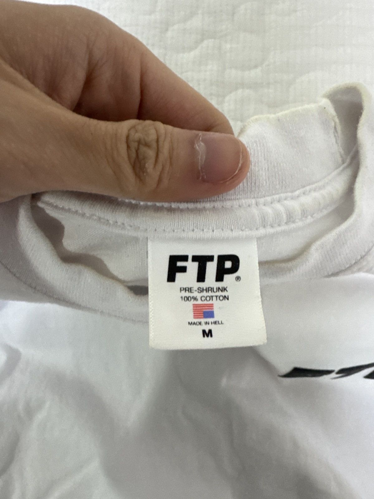 Fuck The Population FTP 3D PUFF PRINT LOGO TEE Size US M / EU 48-50 / 2 - 4 Thumbnail