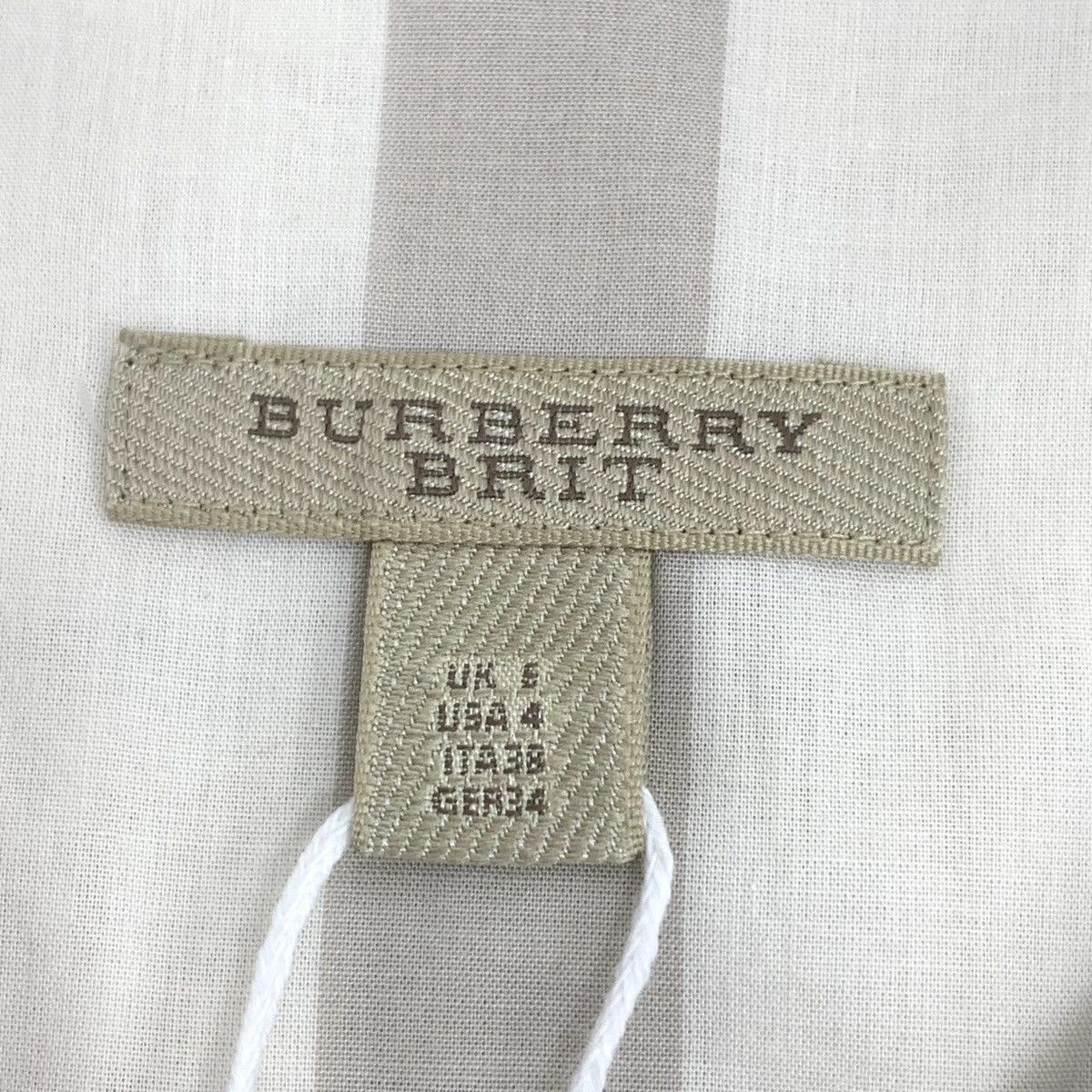 Burberry Burberry White Striped Long Sleeve Shirt Dress K26WX Size XS / US 0-2 / IT 36-38 - 5 Thumbnail