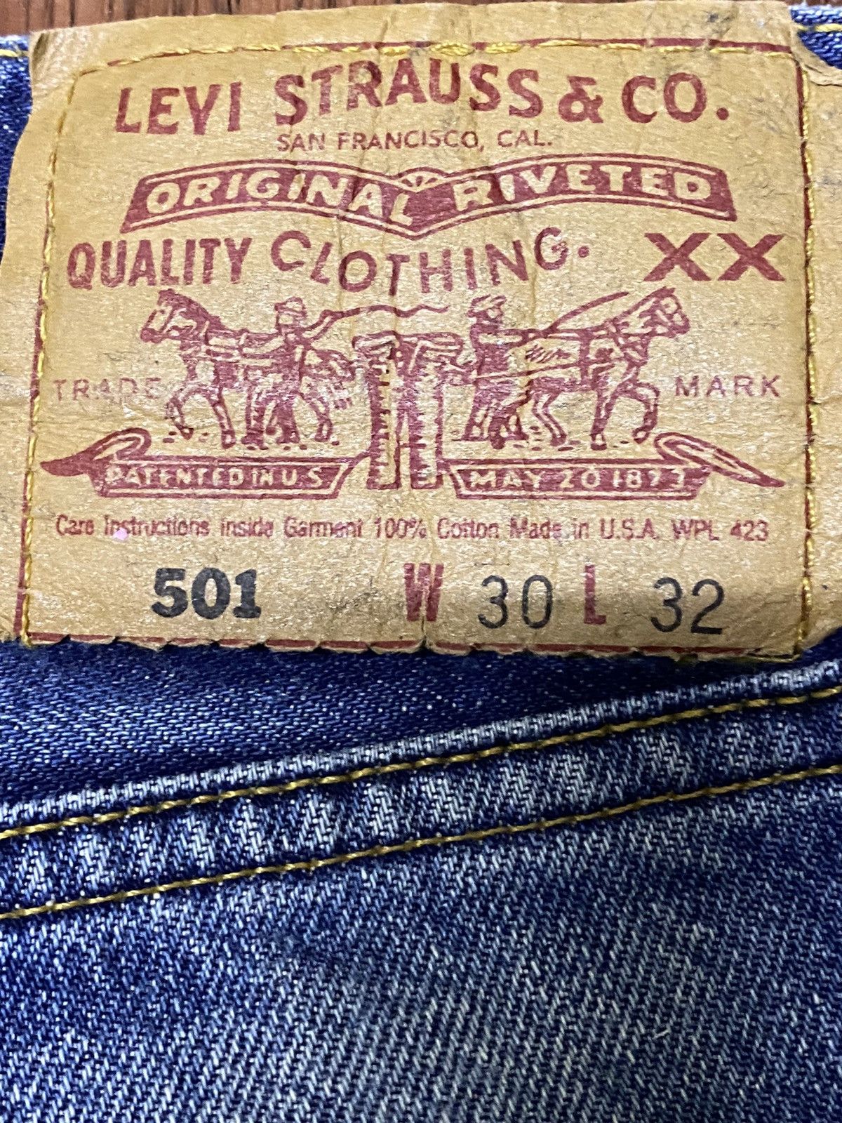 Levi's Vintage 90s Levi’s 501 Thrashed Destroyed Jeans Size US 30 / EU 46 - 12 Thumbnail