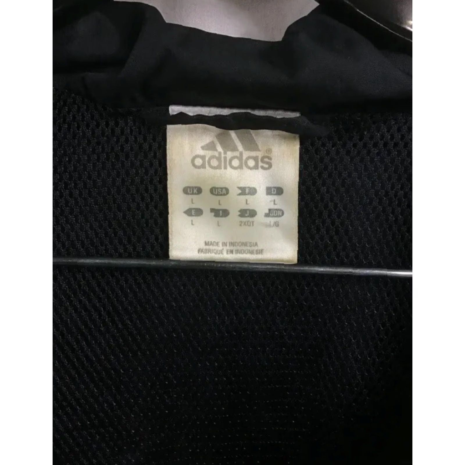 Adidas Mens Adidas ClimaCool Lightweight Black w/ White 3 Stripe ZipUp Jacket Size LRG Size US L / EU 52-54 / 3 - 5 Thumbnail