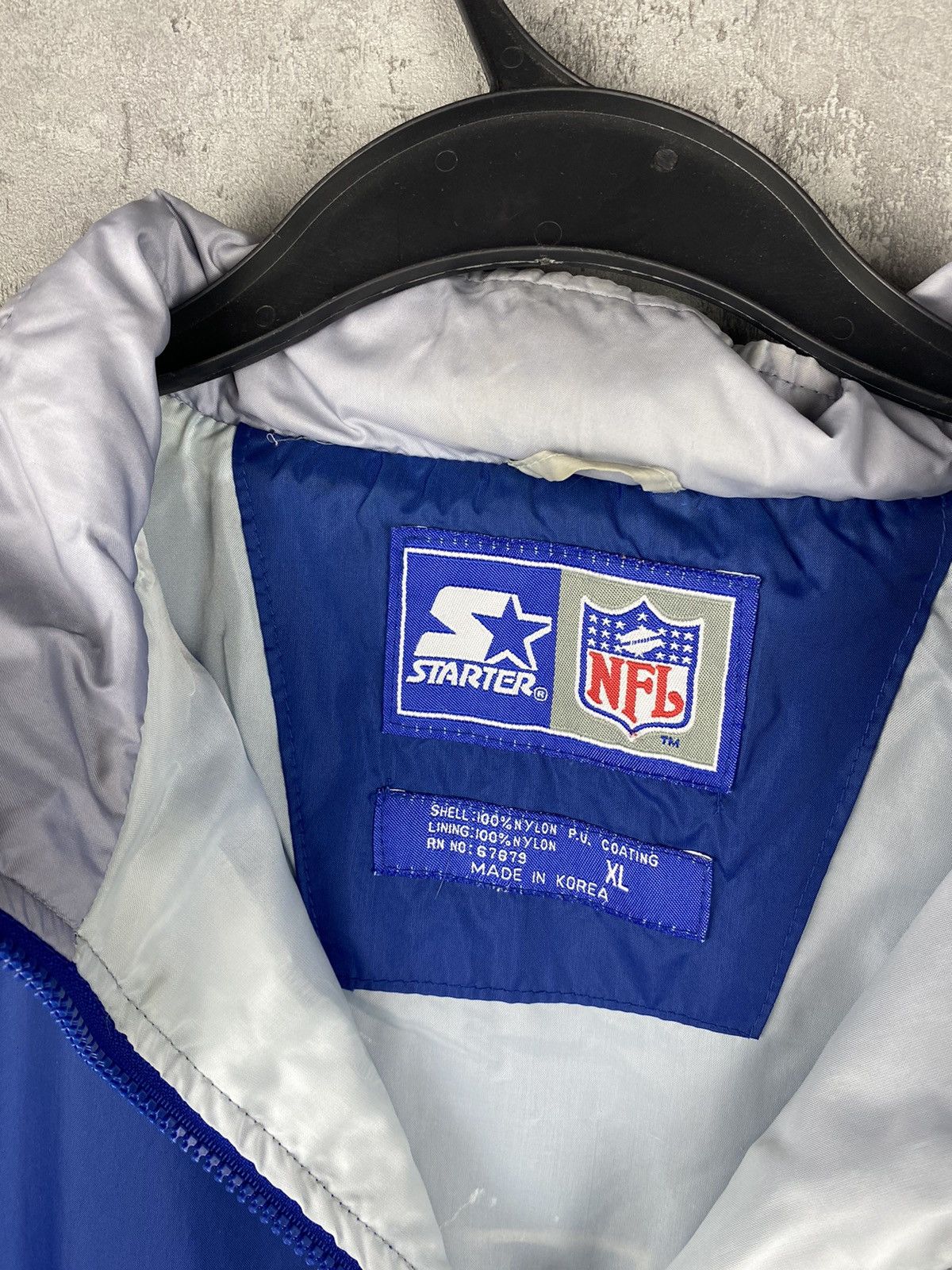 Starter Dallas Cowboys Starter Jacket Men's XL Blue NFL Football Size US XL / EU 56 / 4 - 10 Thumbnail
