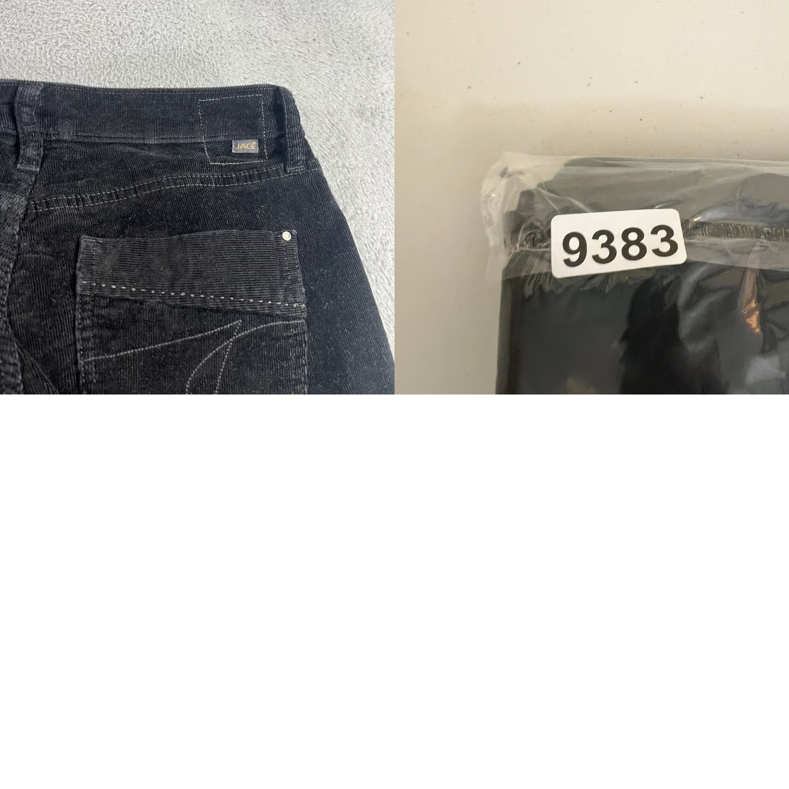 AG Jeans JAG Jeans Womens 8 Low Rise Bootcut Black Corduroy Pants Stretch Front Pockets Logo 30in Inseam Regular Rise Mid Vintage: No Womens Size 30" / US 8 / IT 44 - 9 Thumbnail