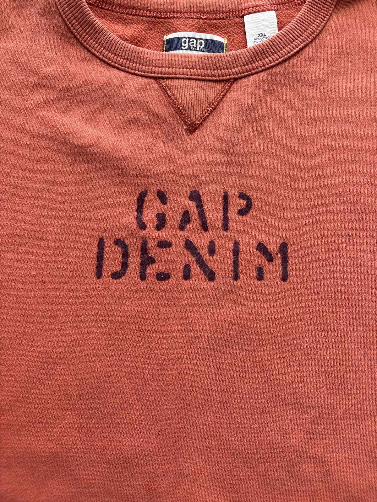 Gap Vintage Y2K Gap Denim Crewneck Sweatshirt Baggy Fit Size US XXL / EU 58 / 5 - 2 Thumbnail