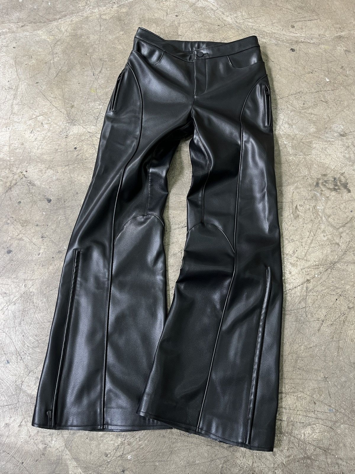 Other KHY Faux Leather Wide Leg Pants (unisex) Size US 31 - 2 Thumbnail