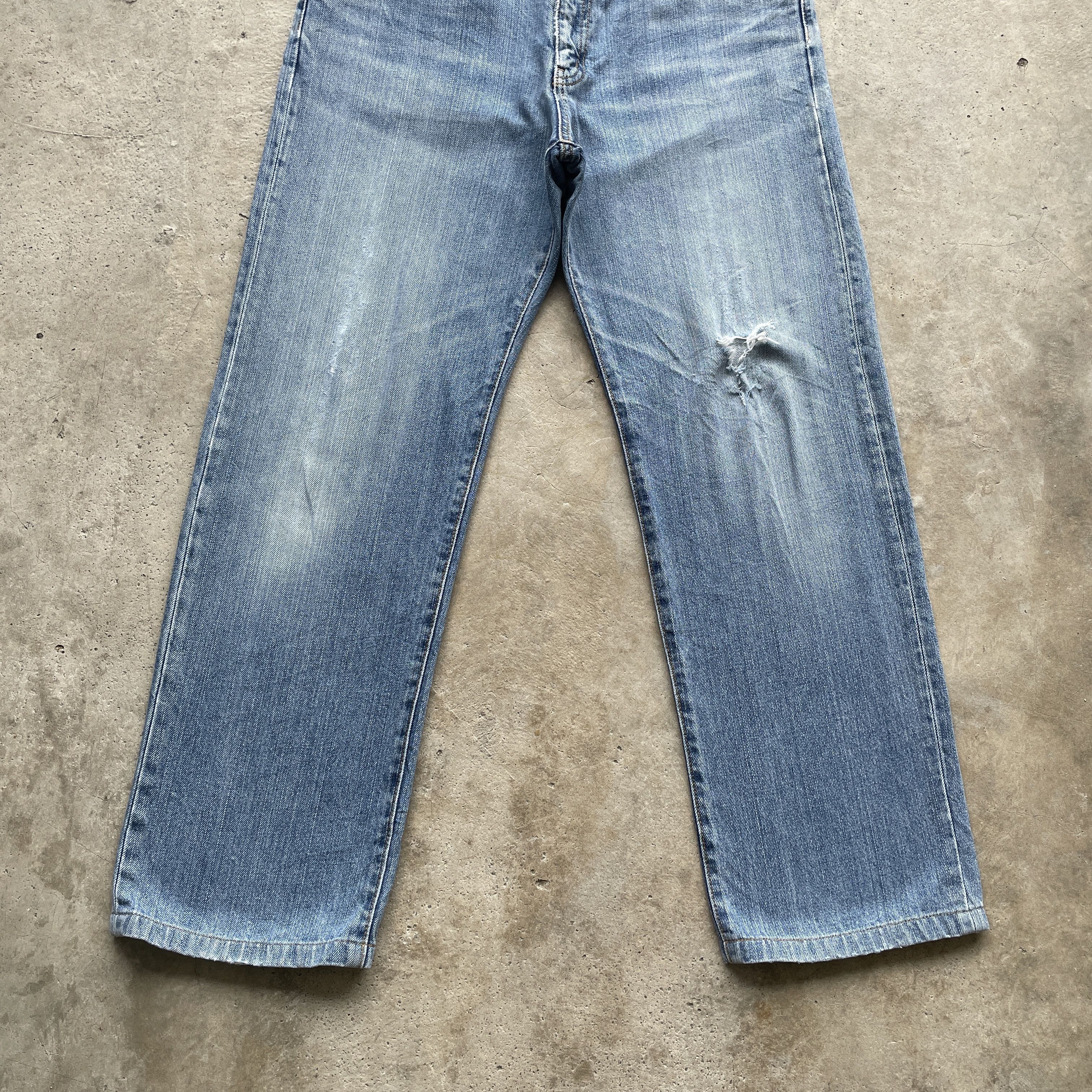 Japanese Brand W32 VINTAGE JAPANESE DISTRESSED JEANS FADED DENIM PANTS Size US 32 / EU 48 - 4 Thumbnail