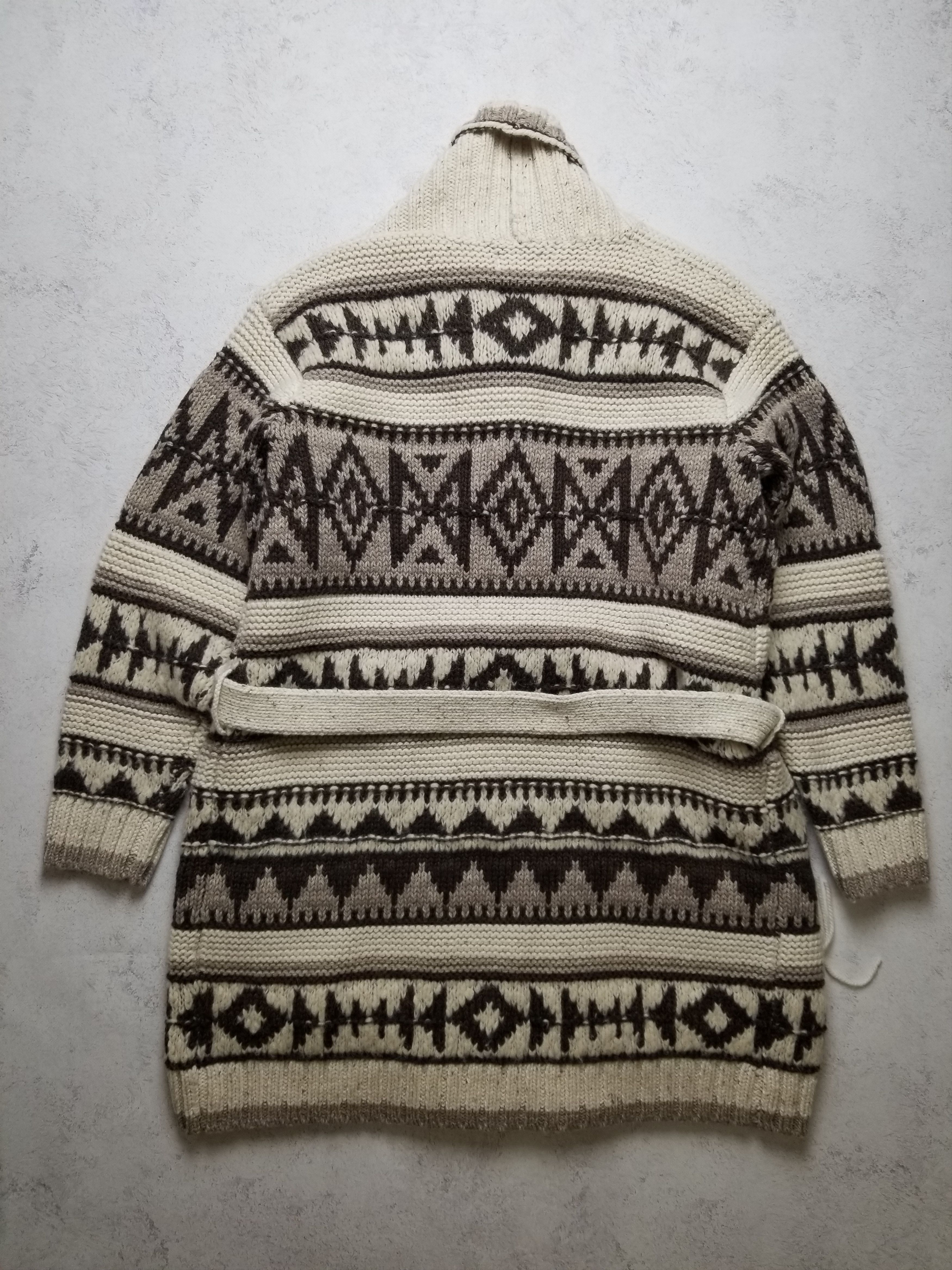 Polo Ralph Lauren New Polo Ralph Lauren Fringe-Trim Shawl Wool Cardigan Size L / US 10 / IT 46 - 8 Thumbnail