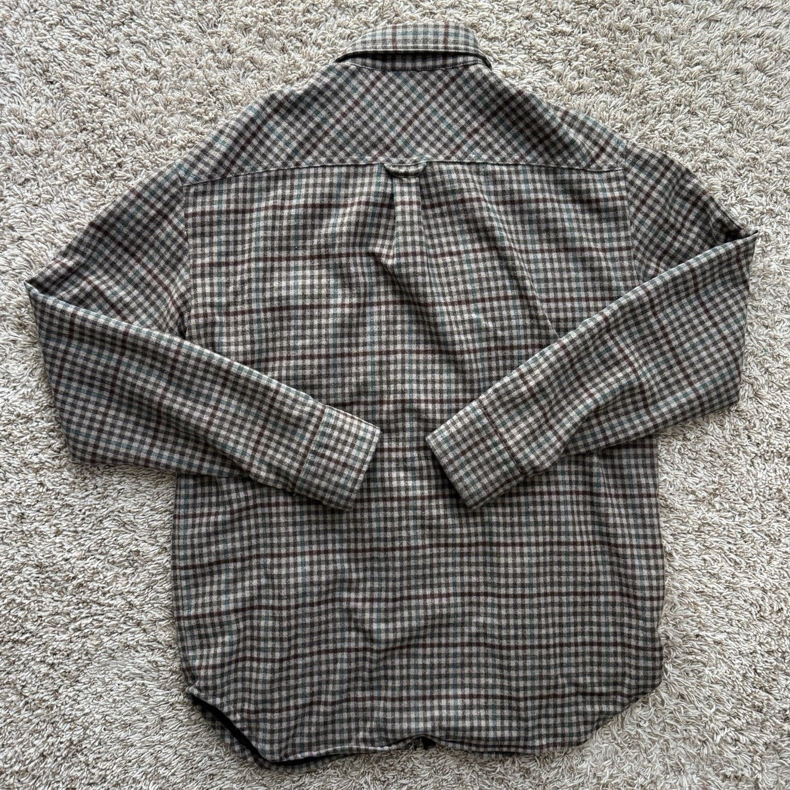 Balmain × Pierre Balmain × Vintage Vintage Pierre Balmain Italy Wool FullZip Jacket Brown Plaid Size US L / EU 52-54 / 3 - 2 Thumbnail
