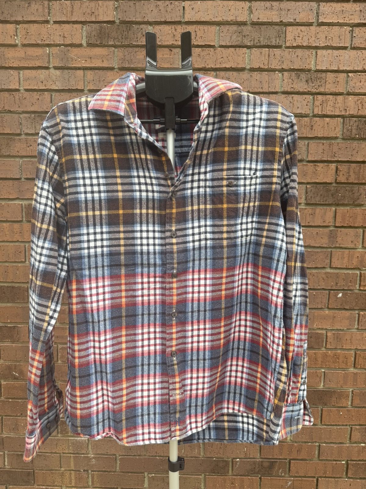 johnnie-O Johnnie O Plaid Flannel Shirt Hangin Out Kemper Laguna Blue Size US M / EU 48-50 / 2 - 1 Thumbnail