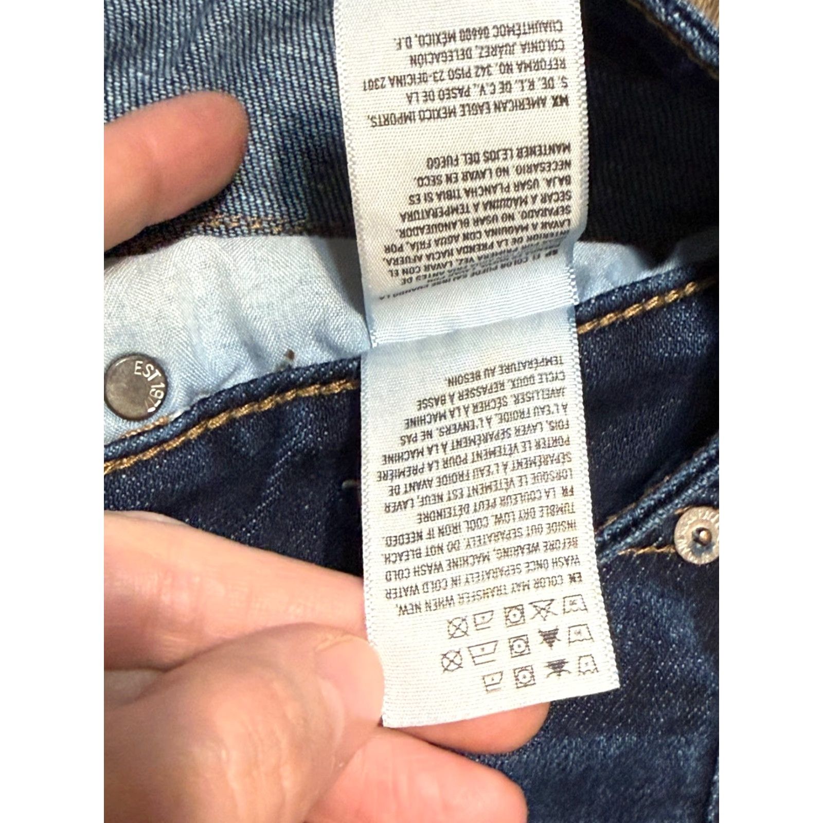 American Eagle Outfitters VINTAGE? No. Size 24" / US 00 / IT 34 - 6 Thumbnail