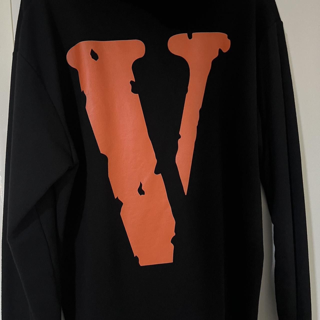 image of Vlone Friends Hoodie Black/orange Xl, Men's