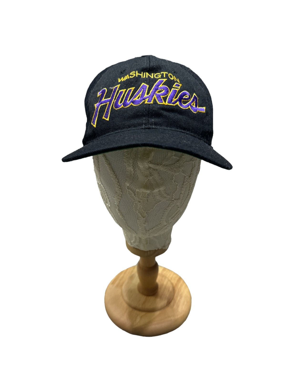 NCAA × Sports Specialties × Vintage WASHINGTON HUSKIES SCRIPT SNAPBACK HAT CAP Size ONE SIZE - 3 Thumbnail