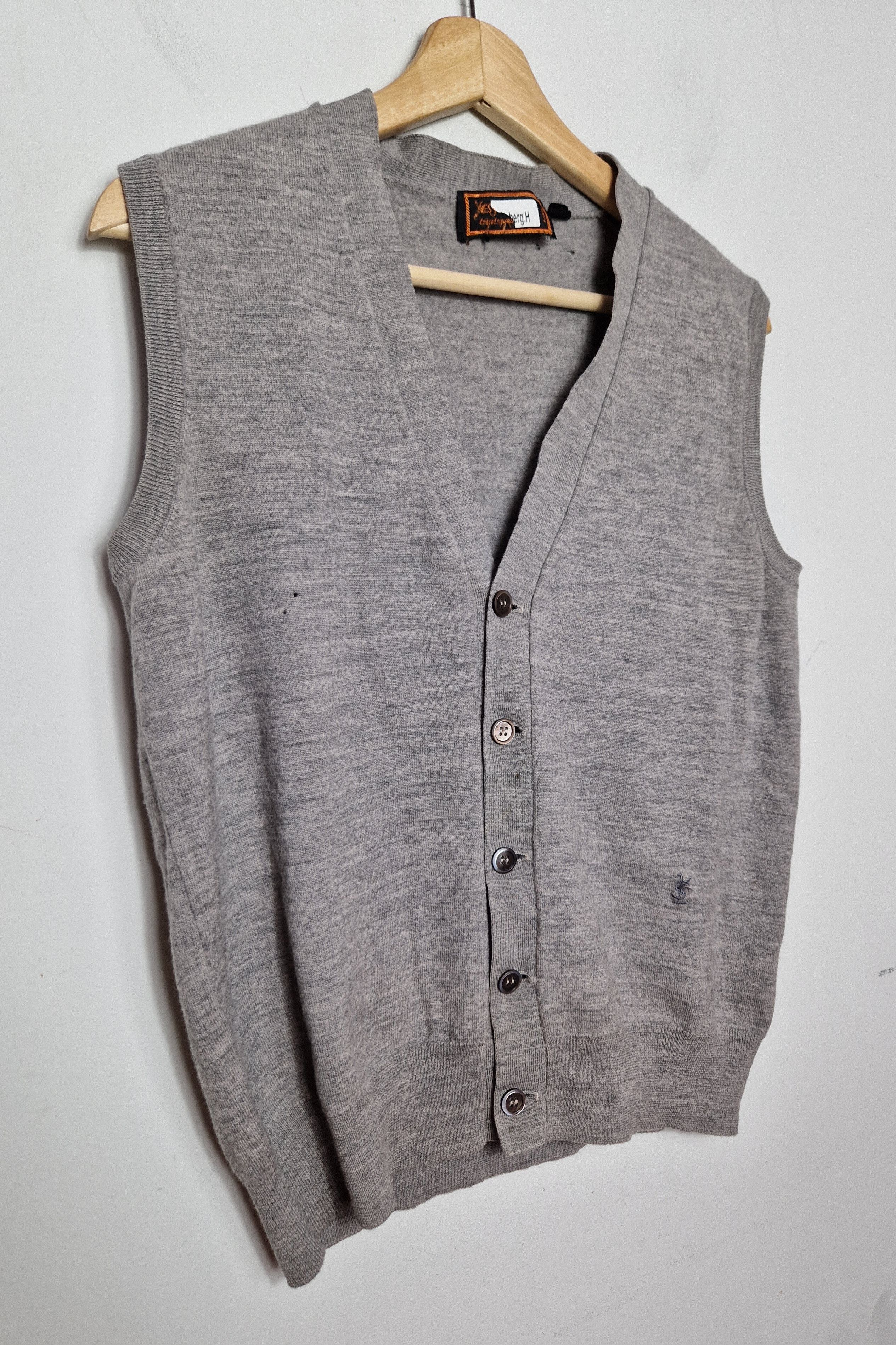Vintage × Yves Saint Laurent Yves Saint Laurent wool vintage vest Size US M / EU 48-50 / 2 - 2 Thumbnail