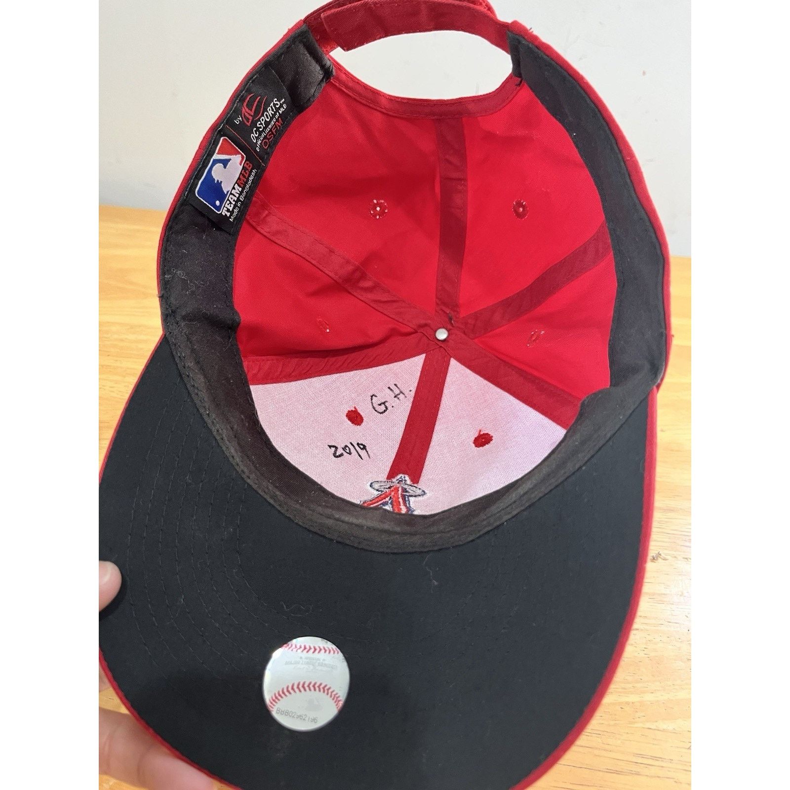 Other LA Angels MLB Authentic OC Sports Hook Loop Adjustable Hat Size ONE SIZE - 6 Thumbnail