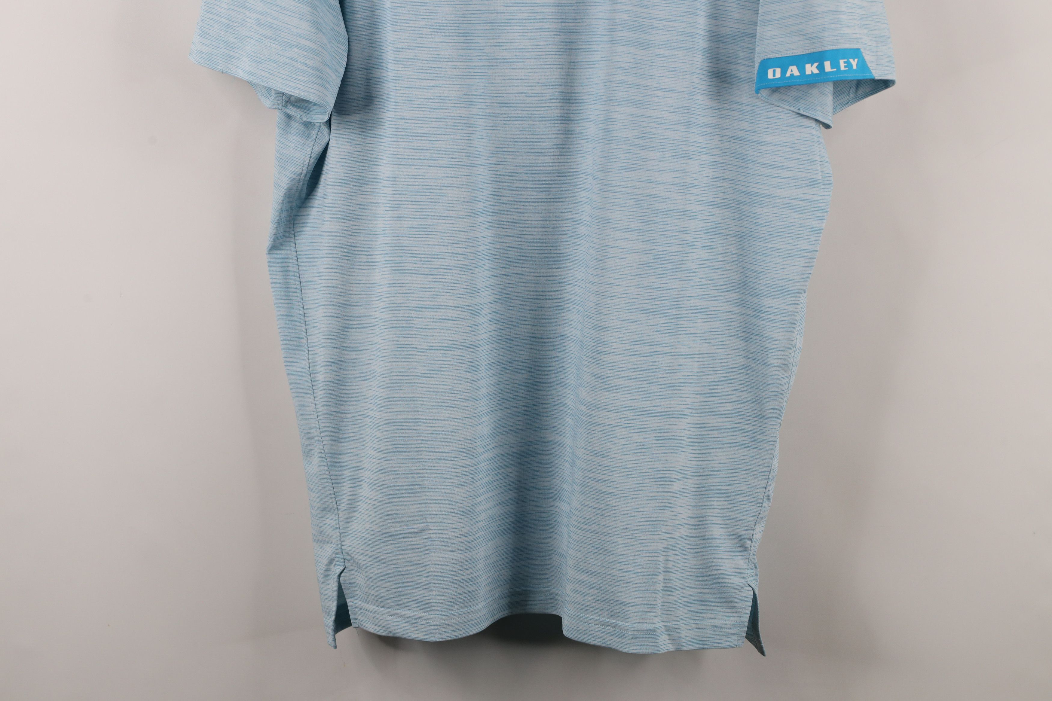 Oakley × Vintage Vintage Y2K Oakley O Logo Golf Polo Shirt Blue Striped Size US XL / EU 56 / 4 - 3 Thumbnail