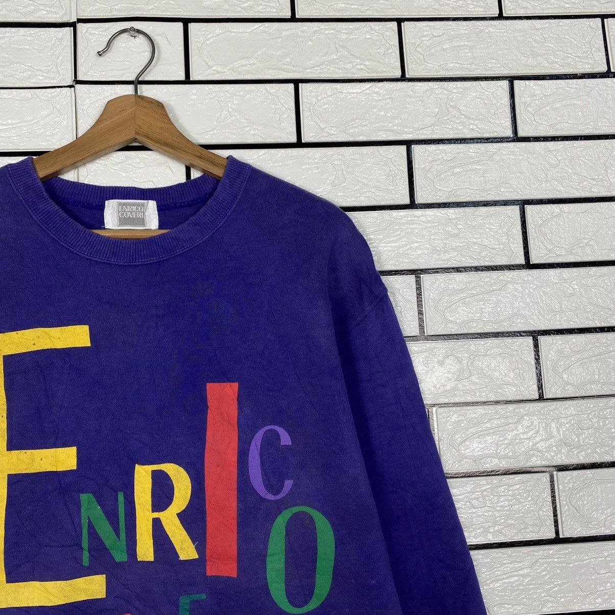 Enrico Coveri 📌Vintage Sweatshirt Crewneck Enrico Coveri Embroidery Size US L / EU 52-54 / 3 - 7 Thumbnail