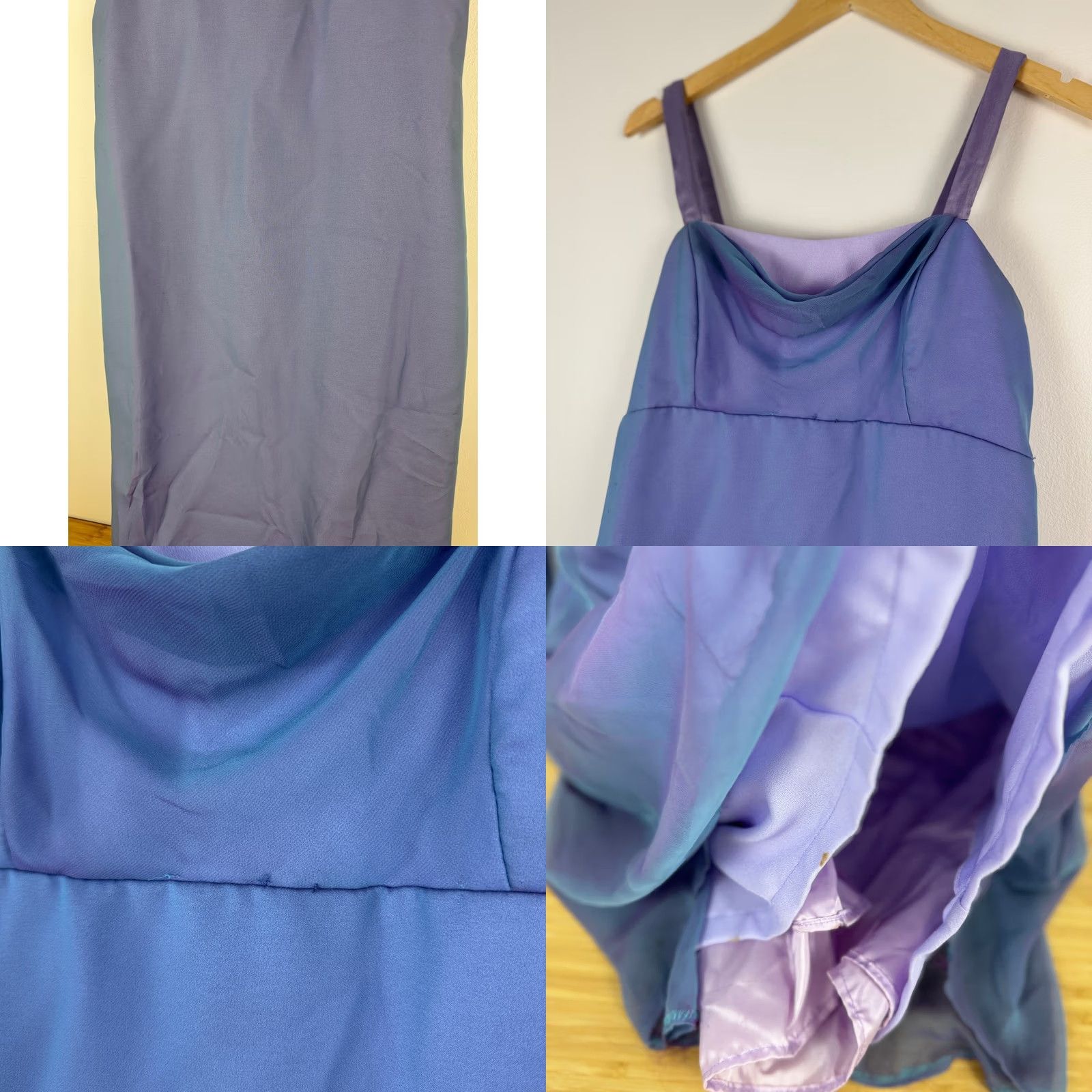 Vintage VINTAGE Nadine Dress Purple Lavender Cowl Neck Size 9 USA Prom Size M / US 6-8 / IT 42-44 - 9 Thumbnail
