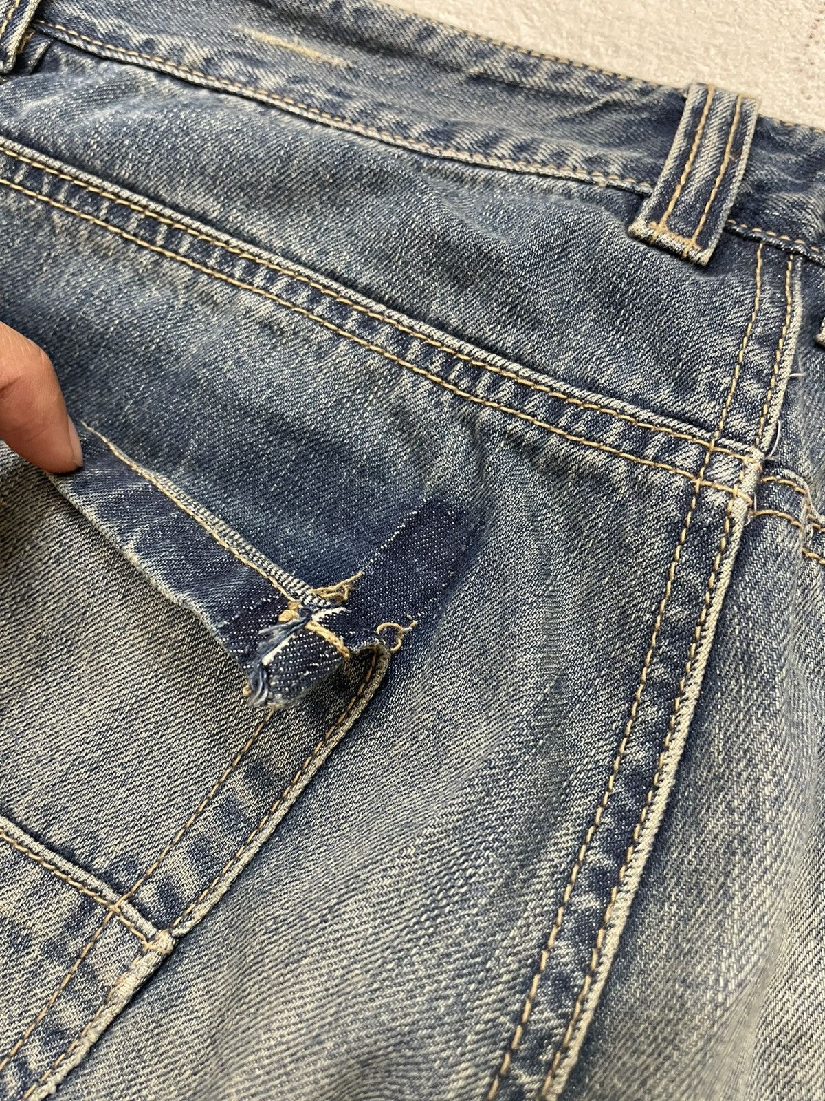 Japanese Brand 2000s Diesel Mudwash Denim Loose Fit Y2K Hysteric Size US 31 - 11 Thumbnail