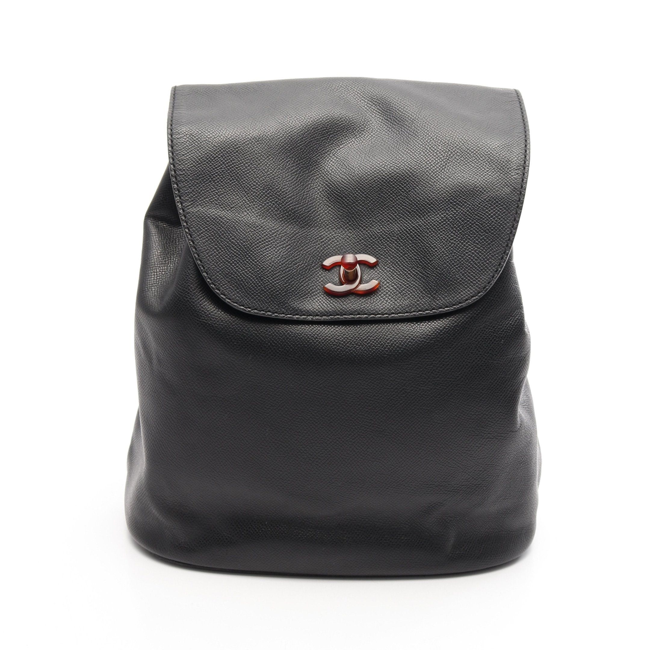 Chanel Chanel Coco Mark Rucksack Caviar Skin Black Gold Hardware Size ONE SIZE - 1 Thumbnail