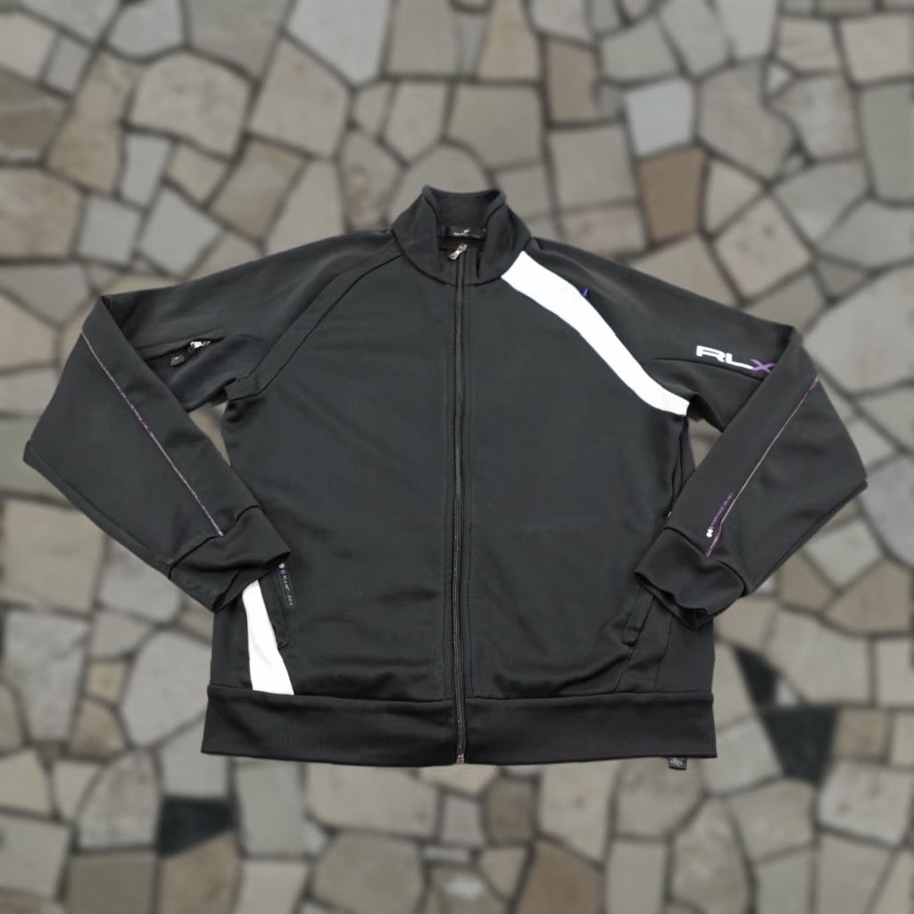 Polo Ralph Lauren Ralph Lauren RLX Track Coat Jacket Womens Medium Black Zip Up Performance Mid-Length Solid Softshell Size M / US 6-8 / IT 42-44 - 1 Thumbnail
