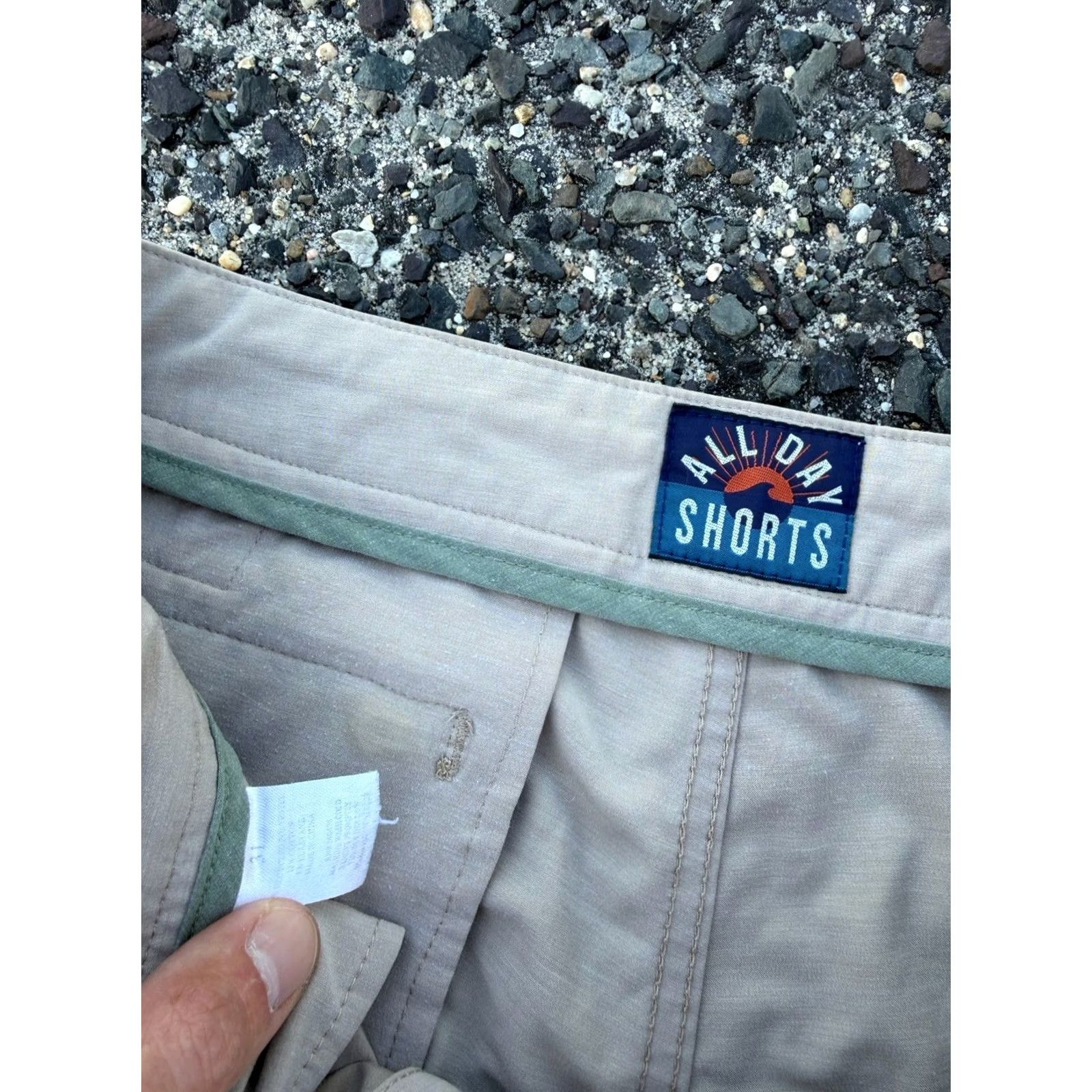 Faherty Faherty Mens Chino Shorts 31 Khaki Stretch Flat Front 9 Inseam All Day Casual Travel Size US 31 - 3 Thumbnail