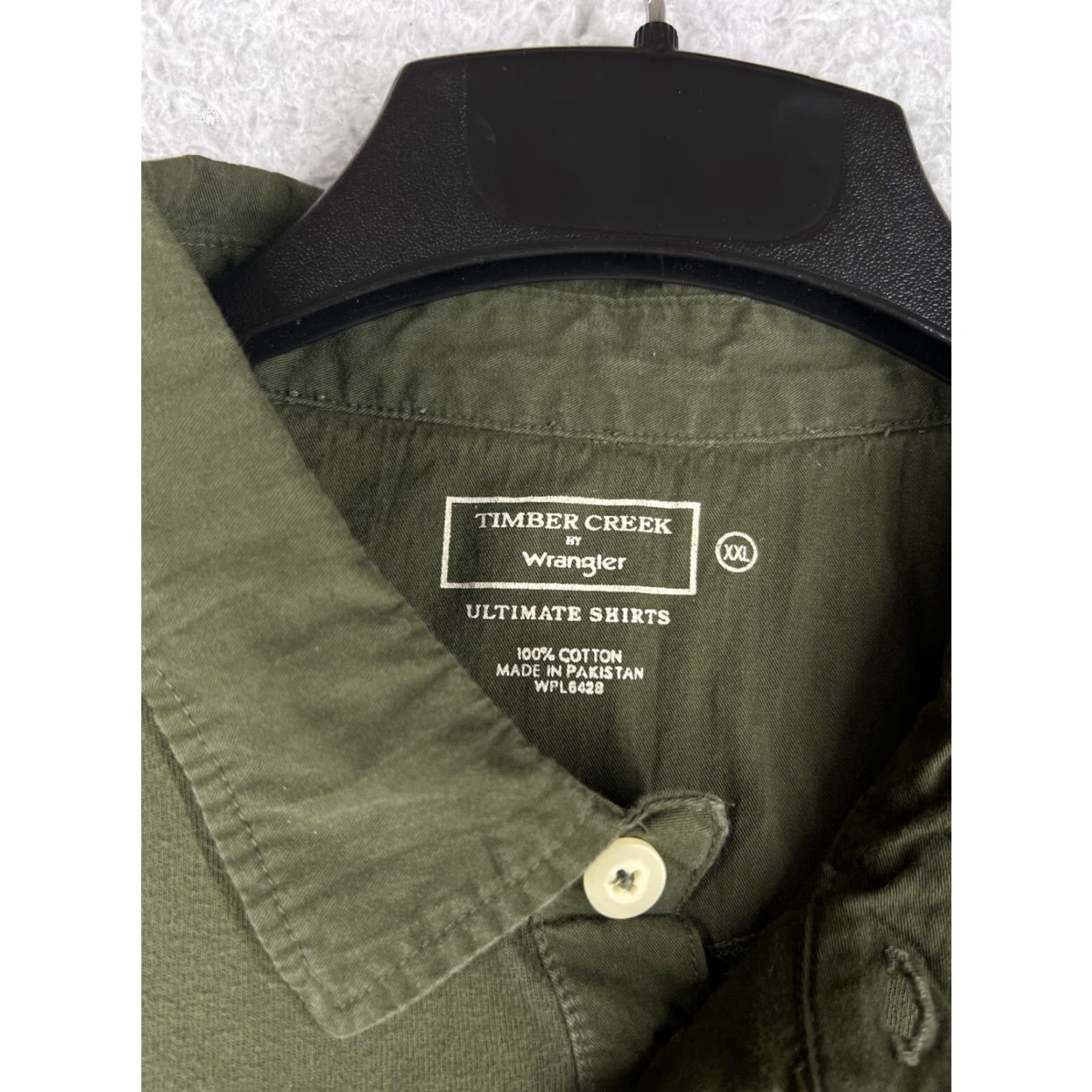 Wrangler Timber Creek Wrangler Polo Shirt Mens 2XL Green White Stripe 100% Cotton Polo Adult XXL Green Mens Size US XXL / EU 58 / 5 - 3 Thumbnail