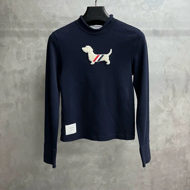 Thom Browne Thom Browne Round neck long sleeve T-shirt Size S / US 4 / IT 40 - 1 Thumbnail