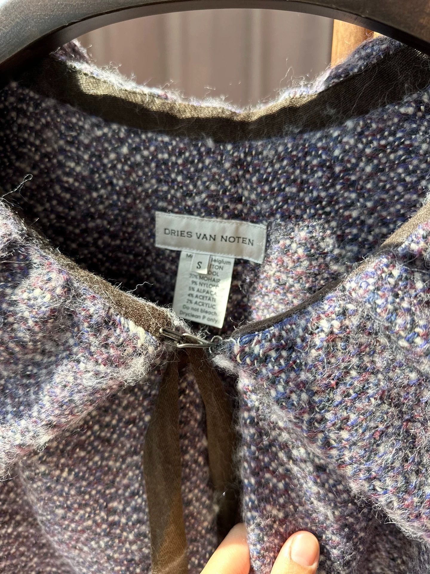 Dries Van Noten Dries Van Noten DVN Sleeveless Cape plum-brown Vintage S Size S / US 4 / IT 40 - 3 Thumbnail