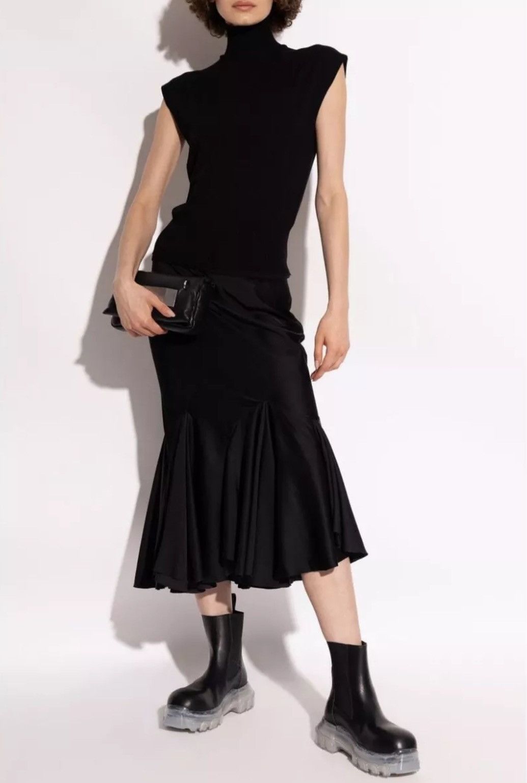 Rick Owens Rick Owens Gonna Knee Divine Bias Skirt Size 27" / US 4 / IT 40 - 1 Thumbnail