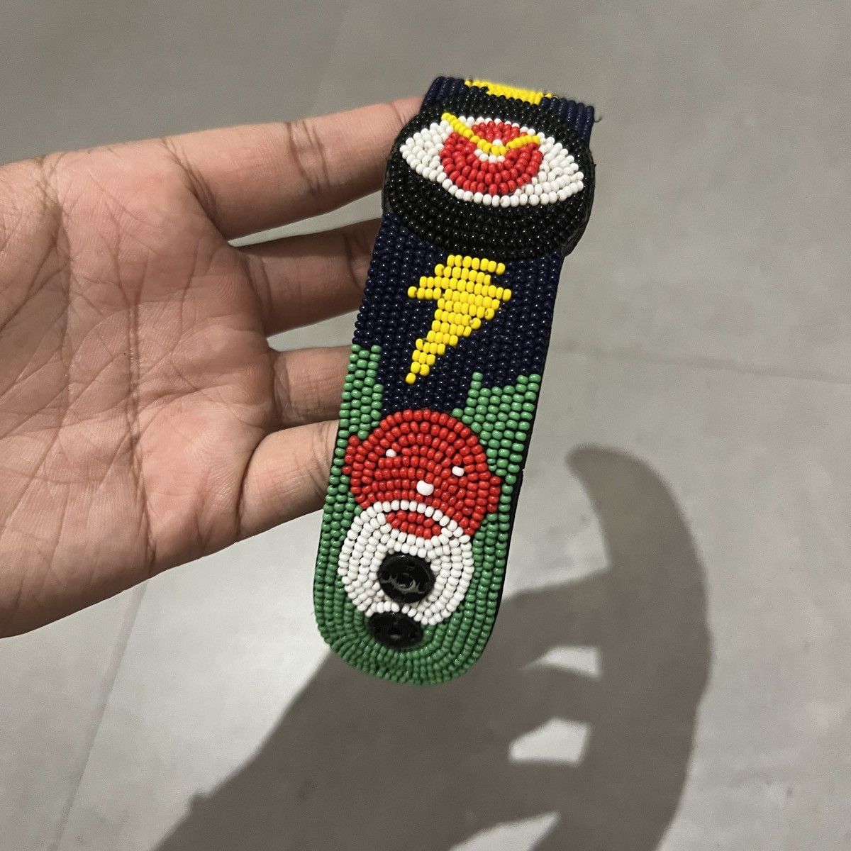 Walter Van Beirendonck Walter Van Beirendonck Beaded Leather Watch Bracelet Size ONE SIZE - 2 Thumbnail