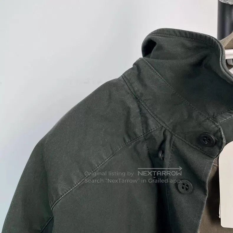 Balenciaga Balenciaga Green pieced chest pocket patchwork long-sleeve Size US M / EU 48-50 / 2 - 5 Thumbnail