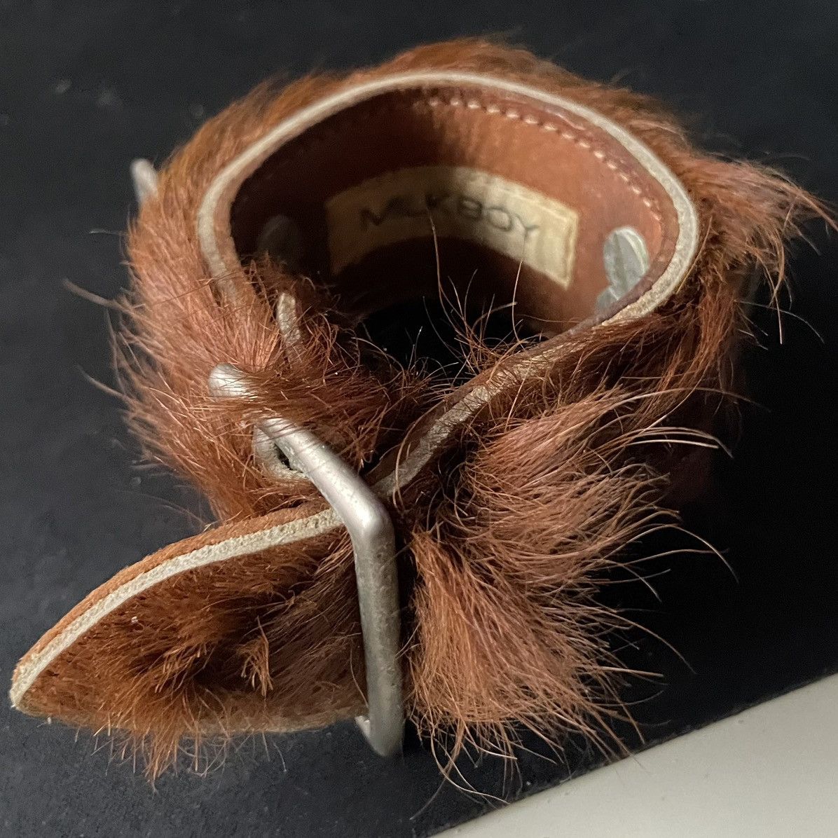 Vintage 90s Milkboy Fur Studded Bracelet Size ONE SIZE - 3 Thumbnail